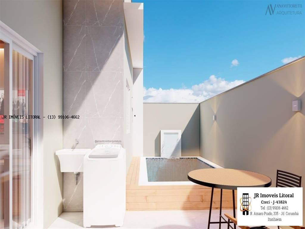 Casa com 2 quartos e 51 m² em Jardim Belas Artes, Itanhaém