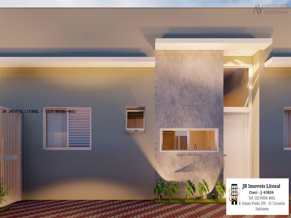 Casa com 2 quartos e 51 m² em Jardim Belas Artes, Itanhaém
