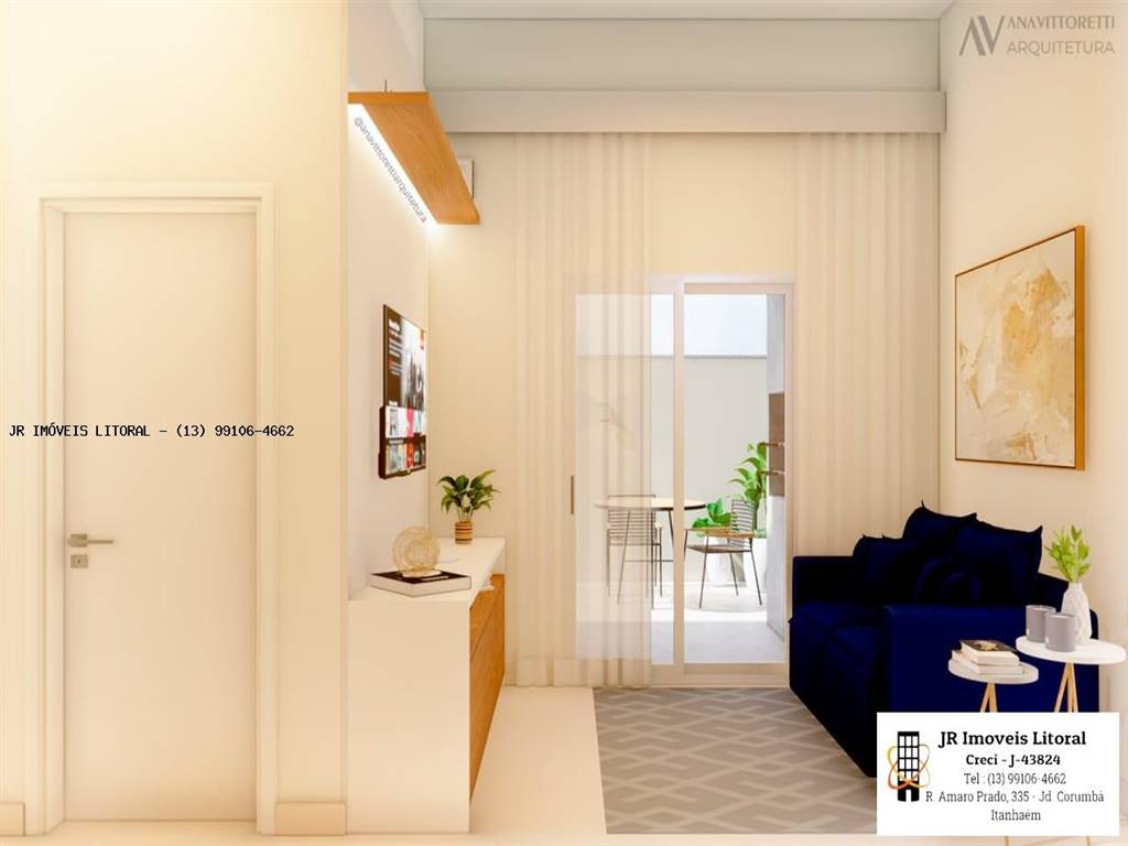 Casa com 2 quartos e 51 m² em Jardim Belas Artes, Itanhaém
