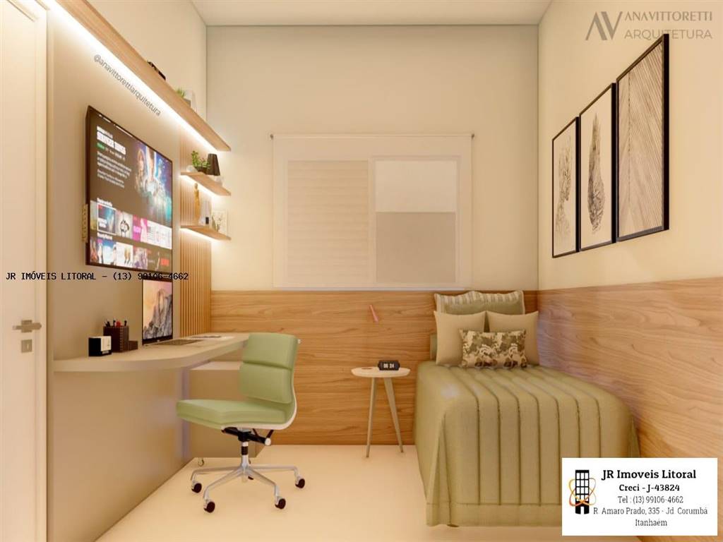 Casa com 2 quartos e 51 m² em Jardim Belas Artes, Itanhaém