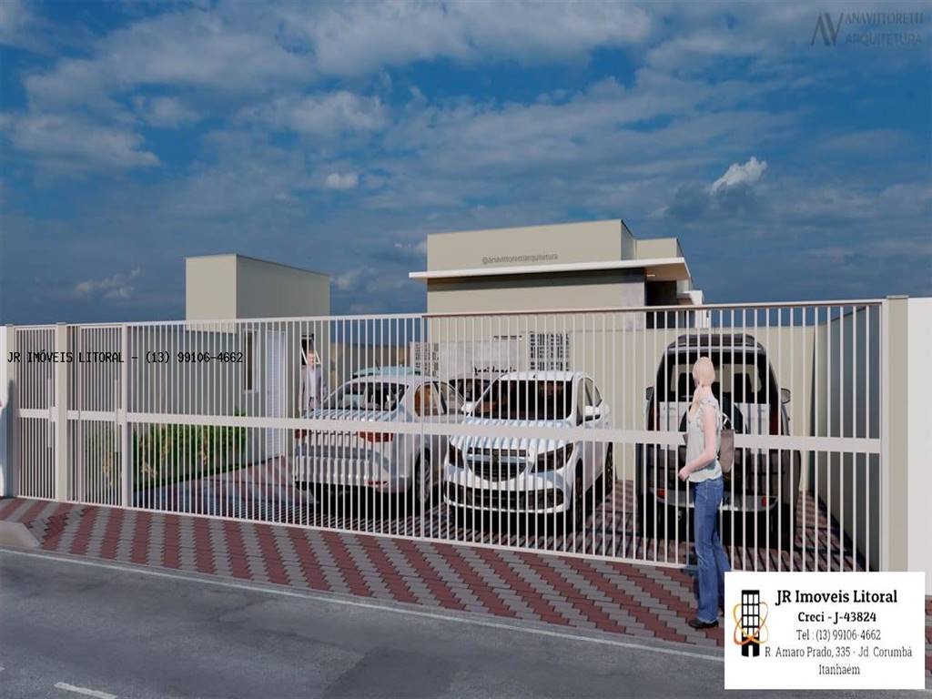Casa com 2 quartos e 51 m² em Jardim Belas Artes, Itanhaém