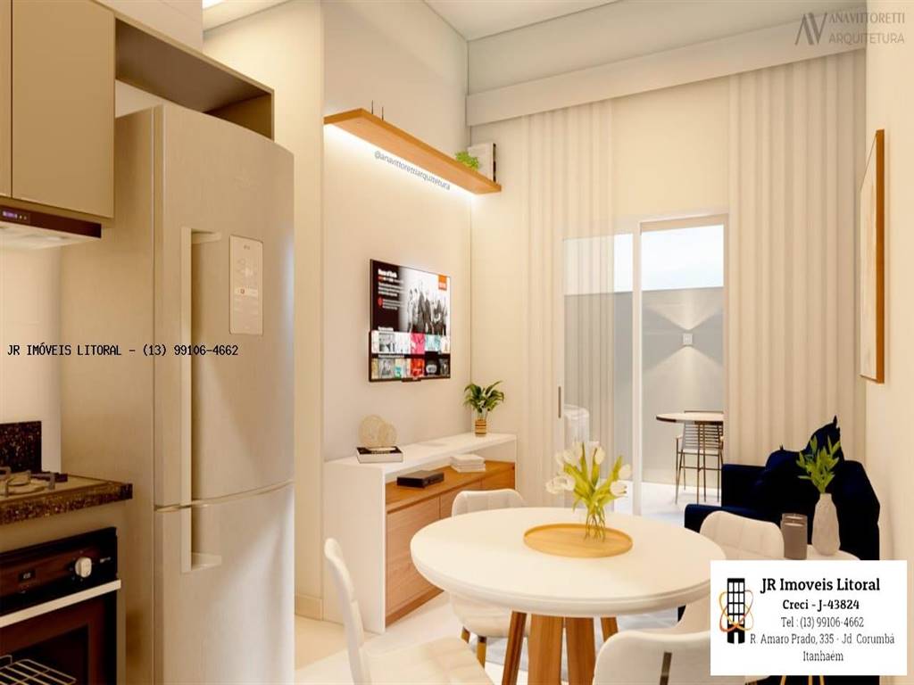 Casa com 2 quartos e 51 m² em Jardim Belas Artes, Itanhaém