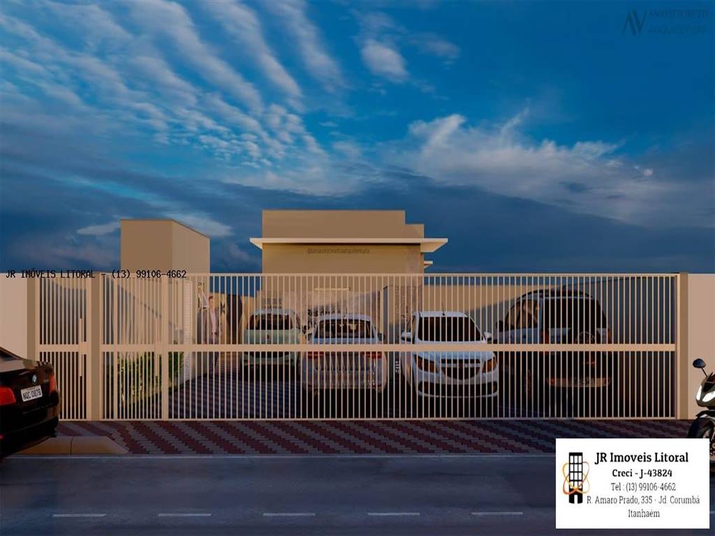 Casa com 2 quartos e 51 m² em Jardim Belas Artes, Itanhaém