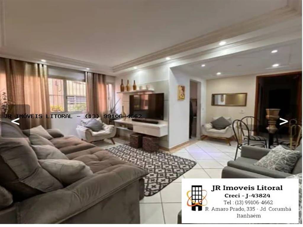 Apartamento com 2 quartos e 80 m² em Jardim Belas Artes, Itanhaém