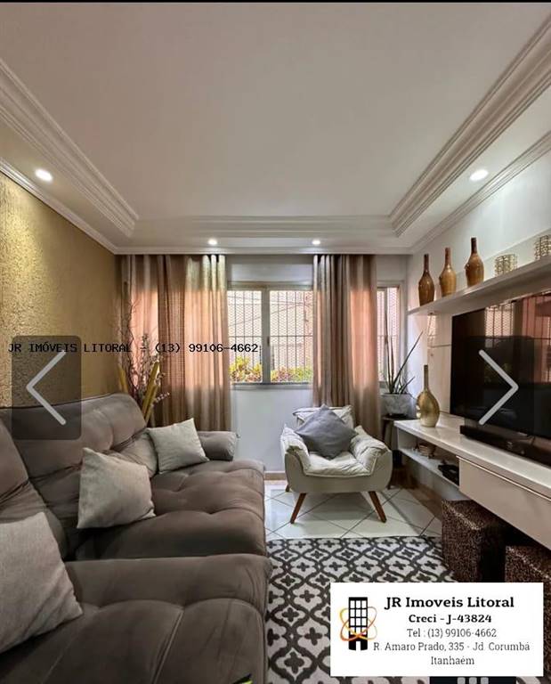 Apartamento com 2 quartos e 80 m² em Jardim Belas Artes, Itanhaém