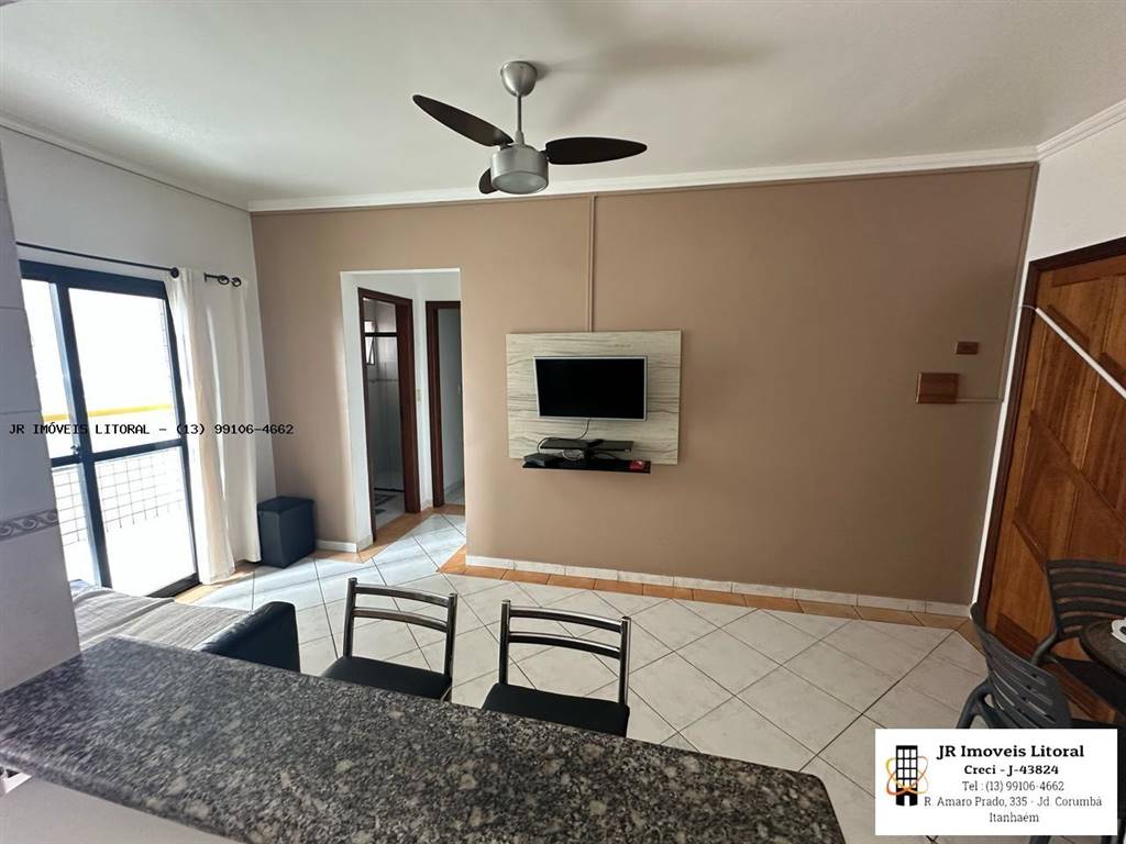 Apartamento com 1 quarto e 56 m² em Jardim Belas Artes, Itanhaém