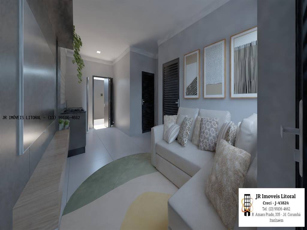 Casa com 2 quartos e 44 m² em Jardim Belas Artes, Itanhaém