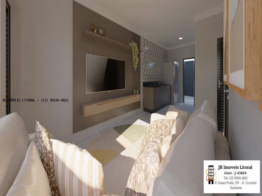 Casa com 2 quartos e 44 m² em Jardim Belas Artes, Itanhaém