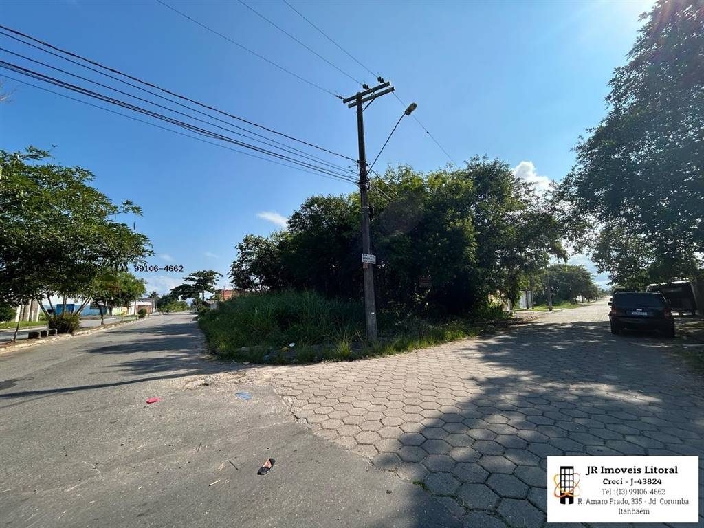 Terreno com 380 m² em Jardim Belas Artes, Itanhaém