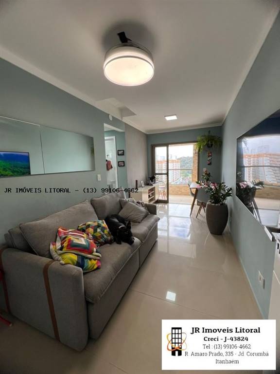 Apartamento com 2 quartos e 62 m² em Jardim Belas Artes, Itanhaém