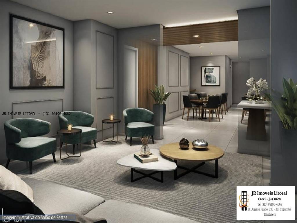Apartamento com 2 quartos e 43 m² em Jardim Belas Artes, Itanhaém