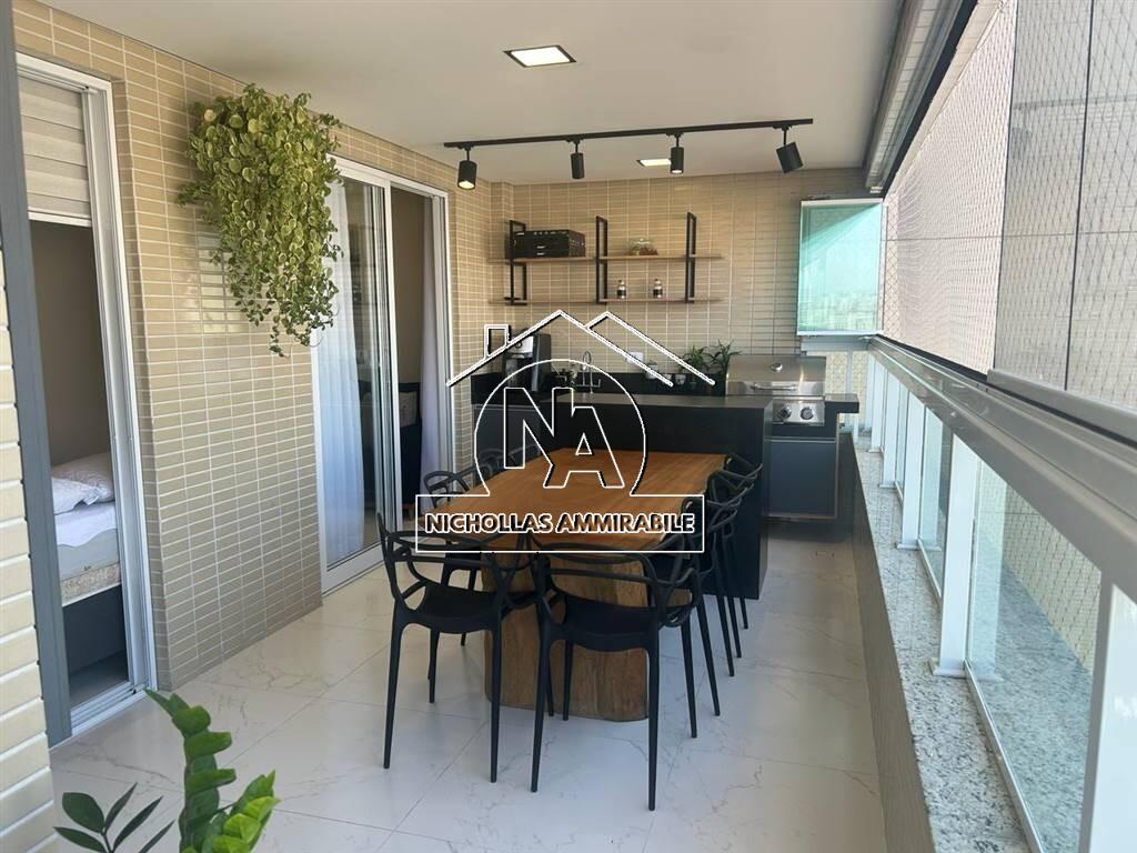 Apartamento com 3 quartos e 124 m² em Vila Caiçara, Praia Grande