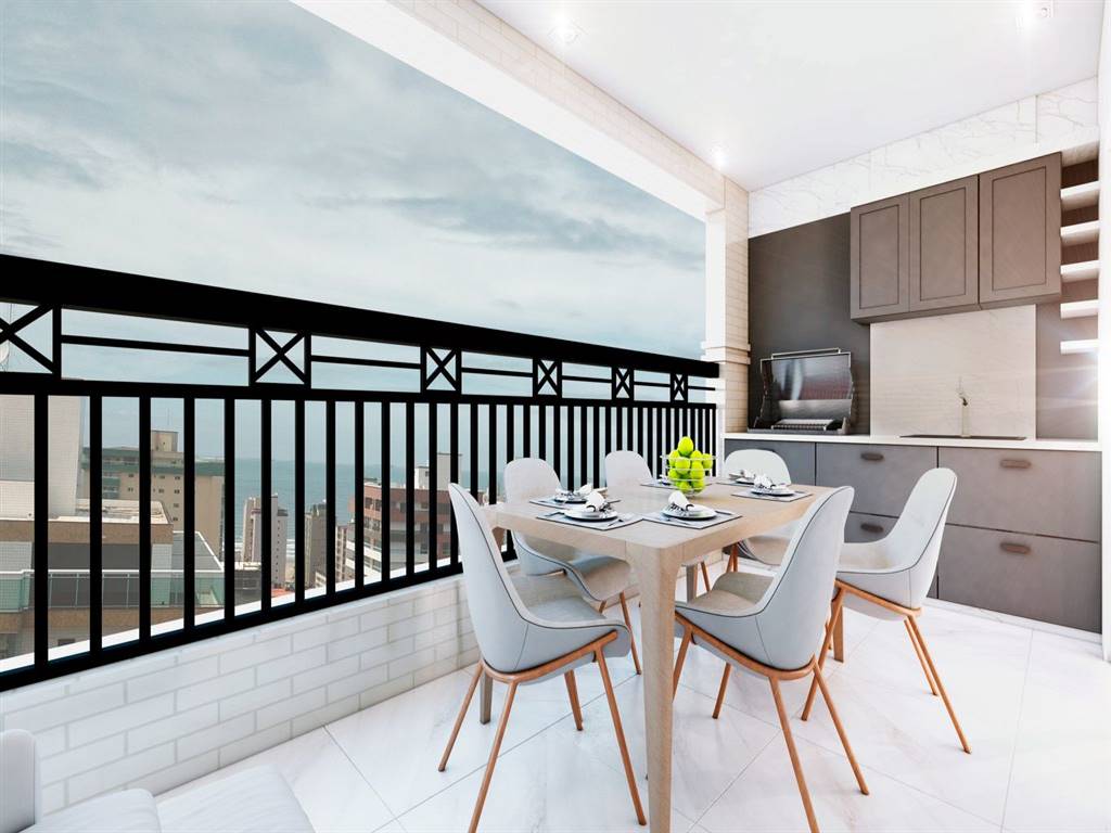 Apartamento com 3 quartos e 120 m² em Ocian, Praia Grande