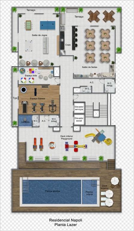 Apartamento com 3 quartos e 120 m² em Ocian, Praia Grande