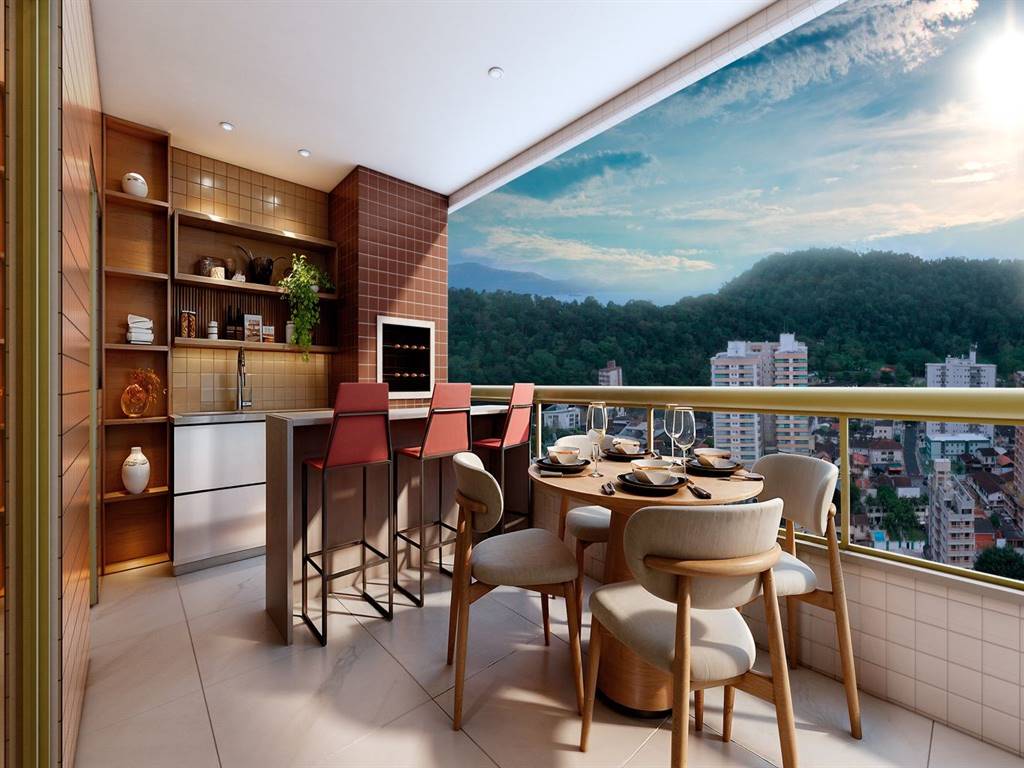 Apartamento com 3 quartos e 127 m² em Ocian, Praia Grande