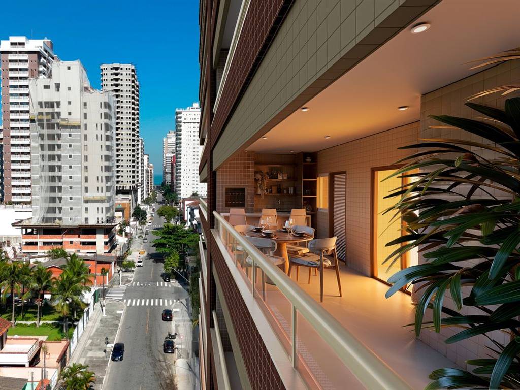 Apartamento com 3 quartos e 127 m² em Ocian, Praia Grande