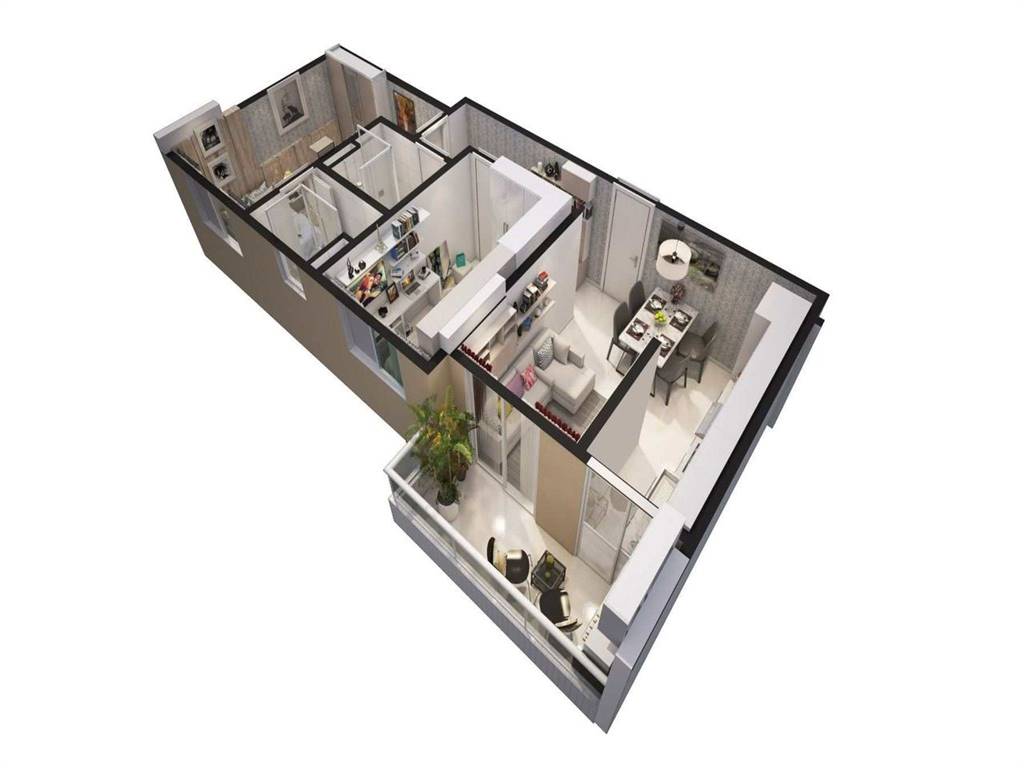 Apartamento com 2 quartos e 63 m² em Ocian, Praia Grande