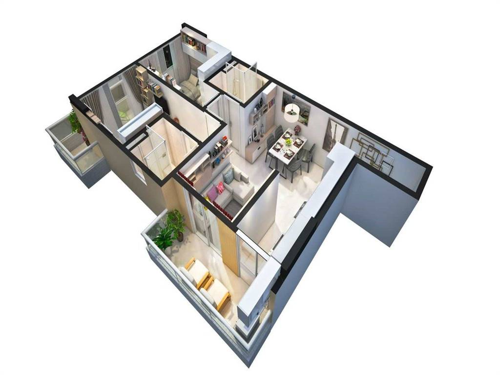 Apartamento com 2 quartos e 63 m² em Ocian, Praia Grande