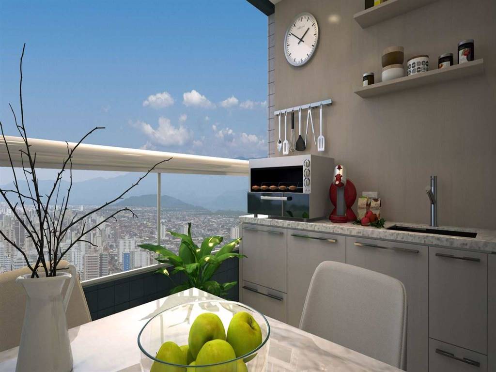 Apartamento com 2 quartos e 58 m² em Ocian, Praia Grande
