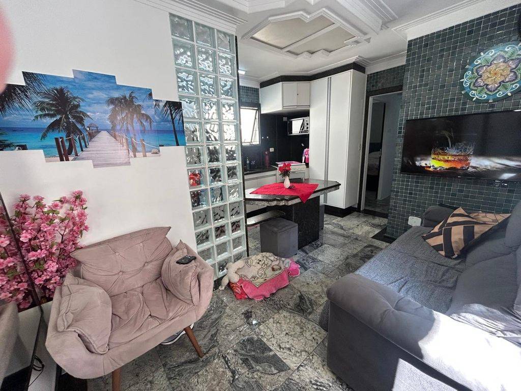 Apartamento com 1 quarto e 37 m² em Ocian, Praia Grande