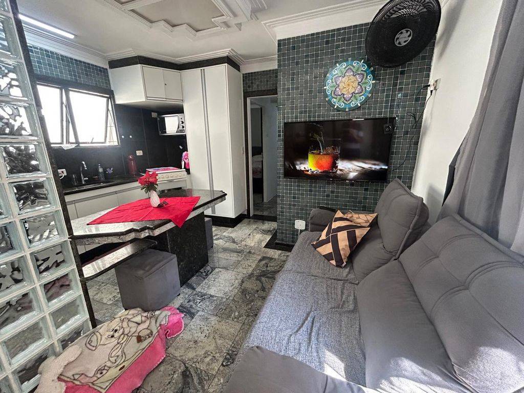 Apartamento com 1 quarto e 37 m² em Ocian, Praia Grande