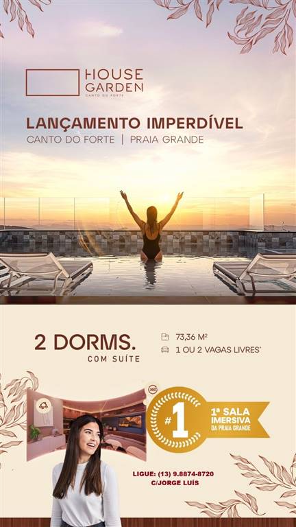 Apartamento com 2 quartos e 73 m² em Ocian, Praia Grande