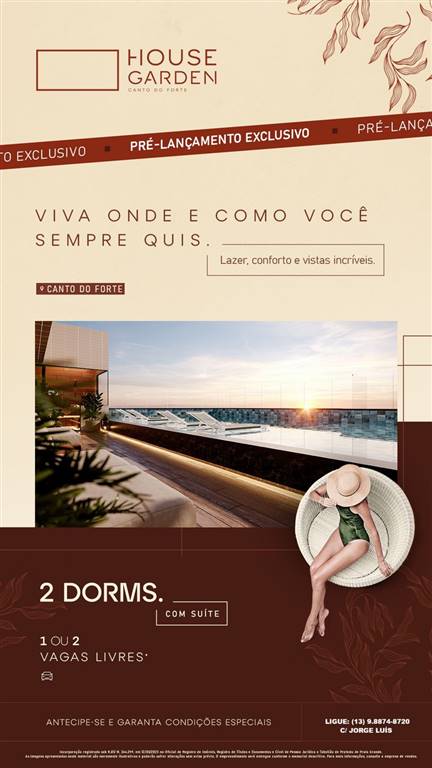 Apartamento com 2 quartos e 73 m² em Ocian, Praia Grande
