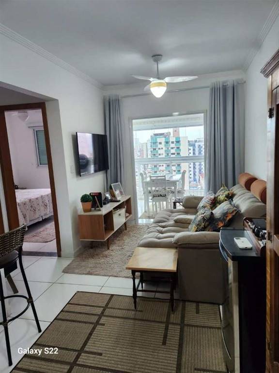 Apartamento com 1 quarto e 49 m² em Ocian, Praia Grande