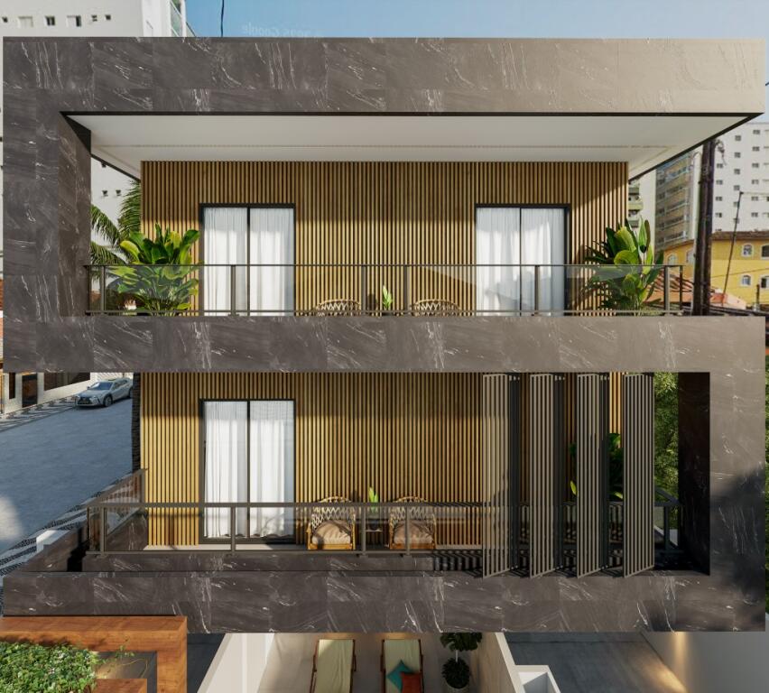 Casa com 2 quartos e 92 m² em Ocian, Praia Grande