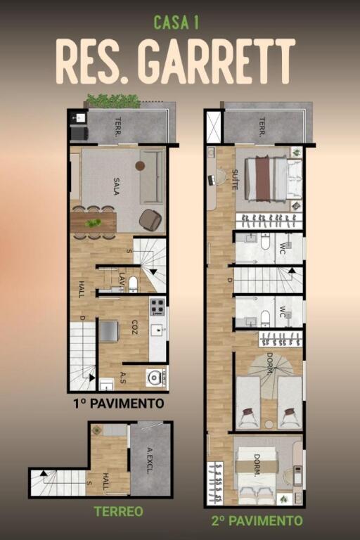 Casa com 3 quartos e 94 m² em Ocian, Praia Grande