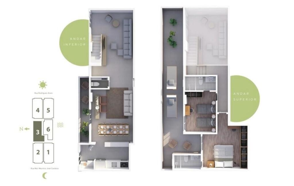 Apartamento com 3 quartos e 129 m² em Ocian, Praia Grande