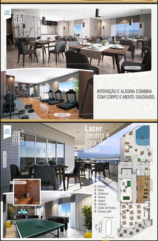 Apartamento com 2 quartos e 79 m² em Vila Caiçara, Praia Grande