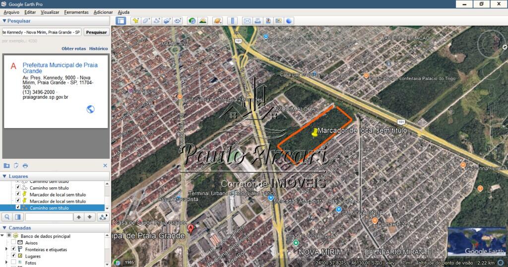 Terreno com 50000 m² em Balneário Cascais, Mongaguá