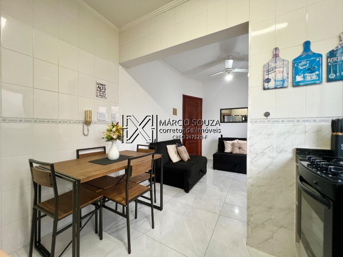 Apartamento com 1 quarto e 32 m² em Boqueirão, Praia Grande