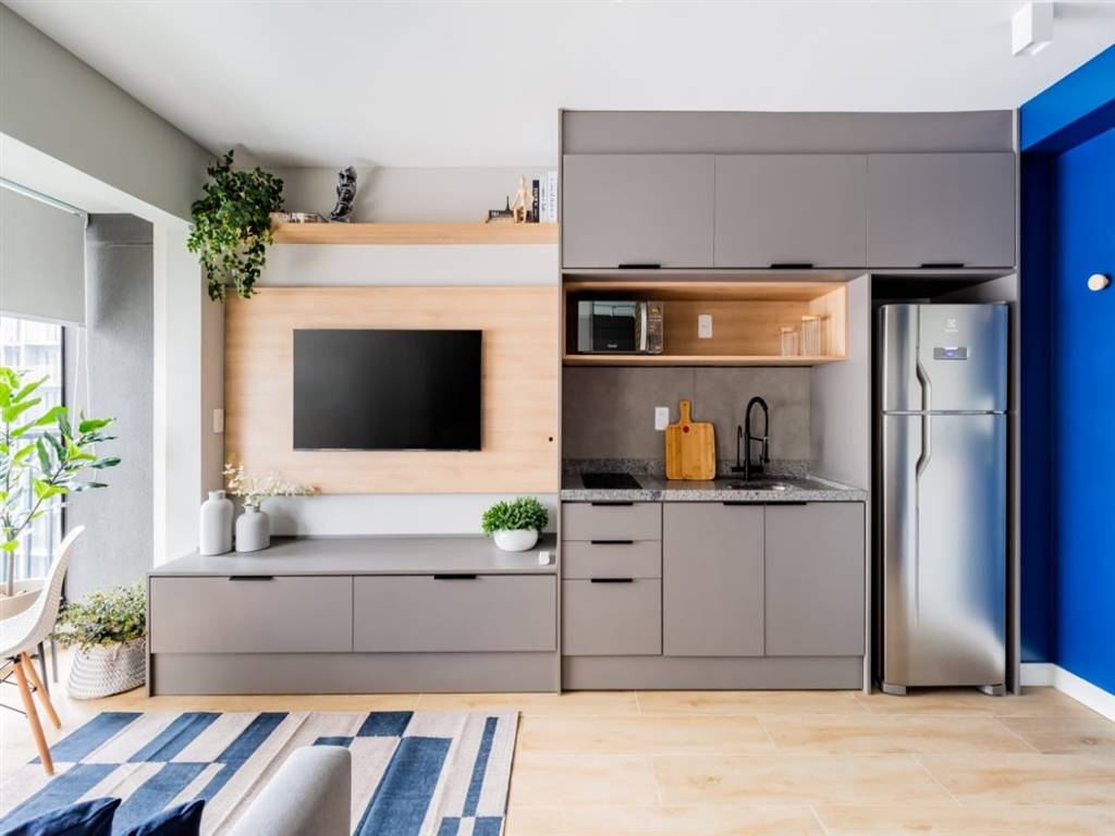 Apartamento com 1 quarto e 28 m² em Vila Guilhermina, Praia Grande