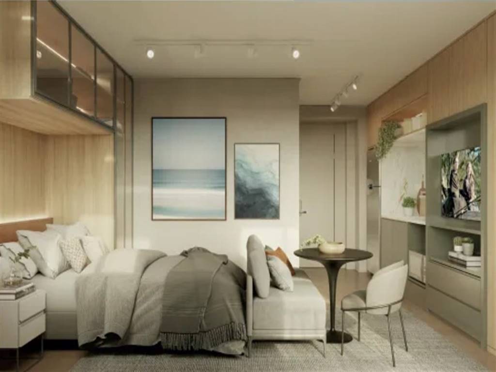 Apartamento com 1 quarto e 27 m² em Vila Guilhermina, Praia Grande