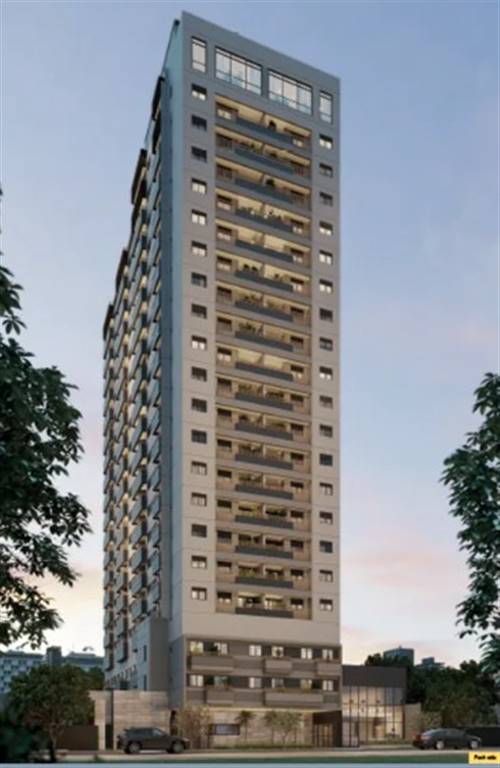 Apartamento com 1 quarto e 27 m² em Vila Guilhermina, Praia Grande