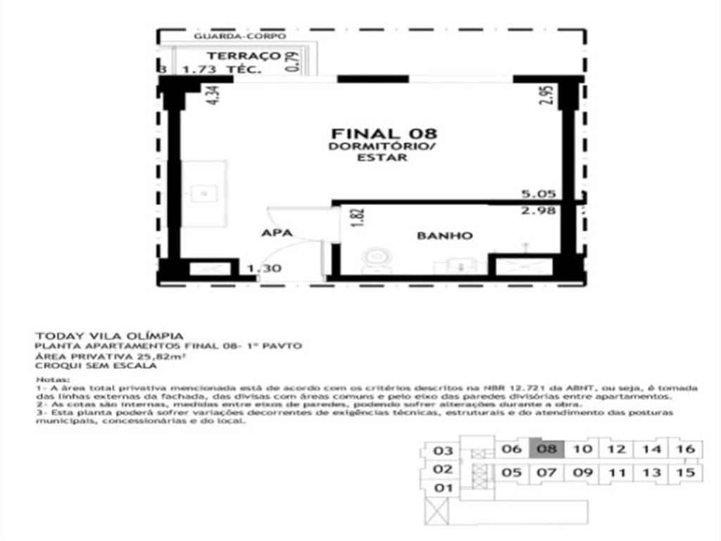 Apartamento com 1 quarto e 27 m² em Vila Guilhermina, Praia Grande