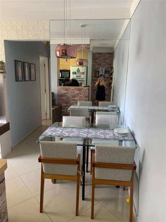 Apartamento com 2 quartos e 52 m² em Vila Guilhermina, Praia Grande
