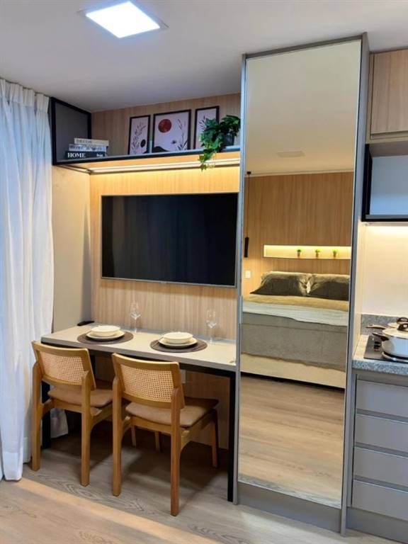 Apartamento com 1 quarto e 27 m² em Vila Guilhermina, Praia Grande