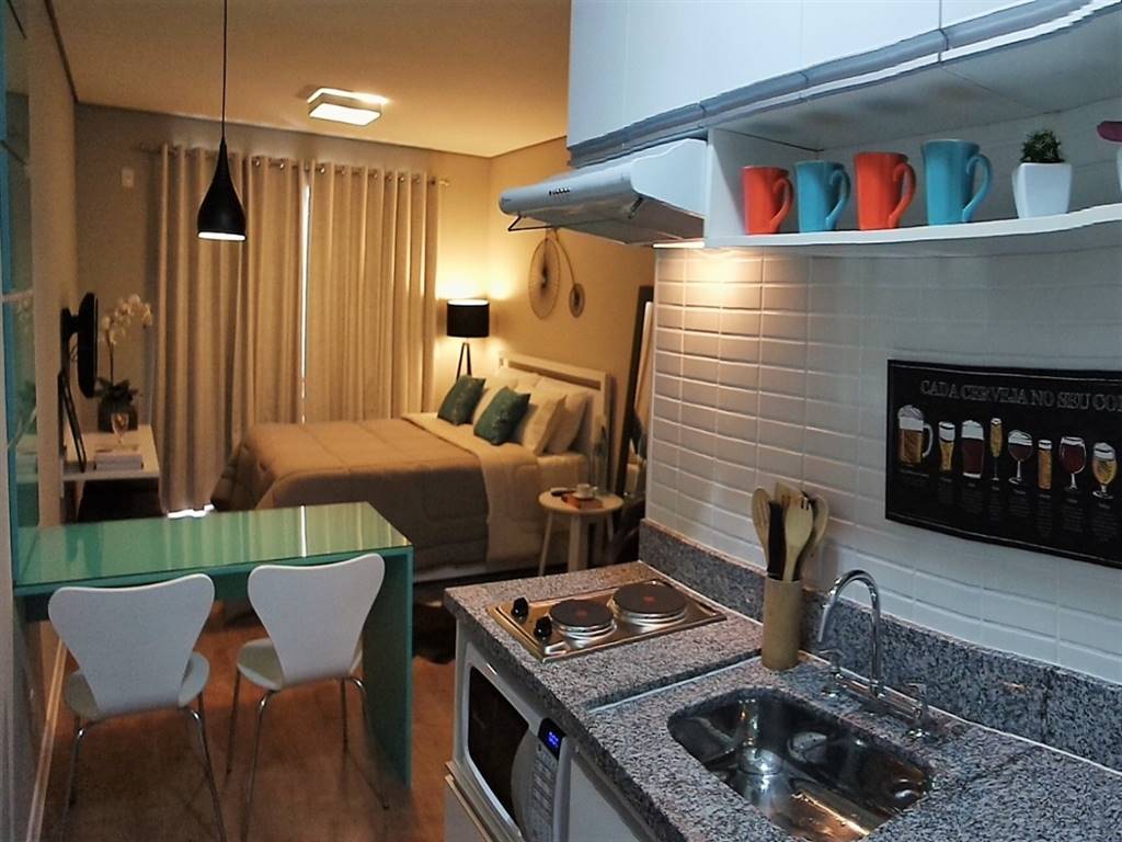 Apartamento com 1 quarto e 28 m² em Vila Guilhermina, Praia Grande