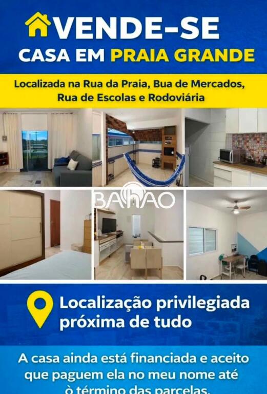 Casa com 2 quartos e 78 m² em Vila Guilhermina, Praia Grande