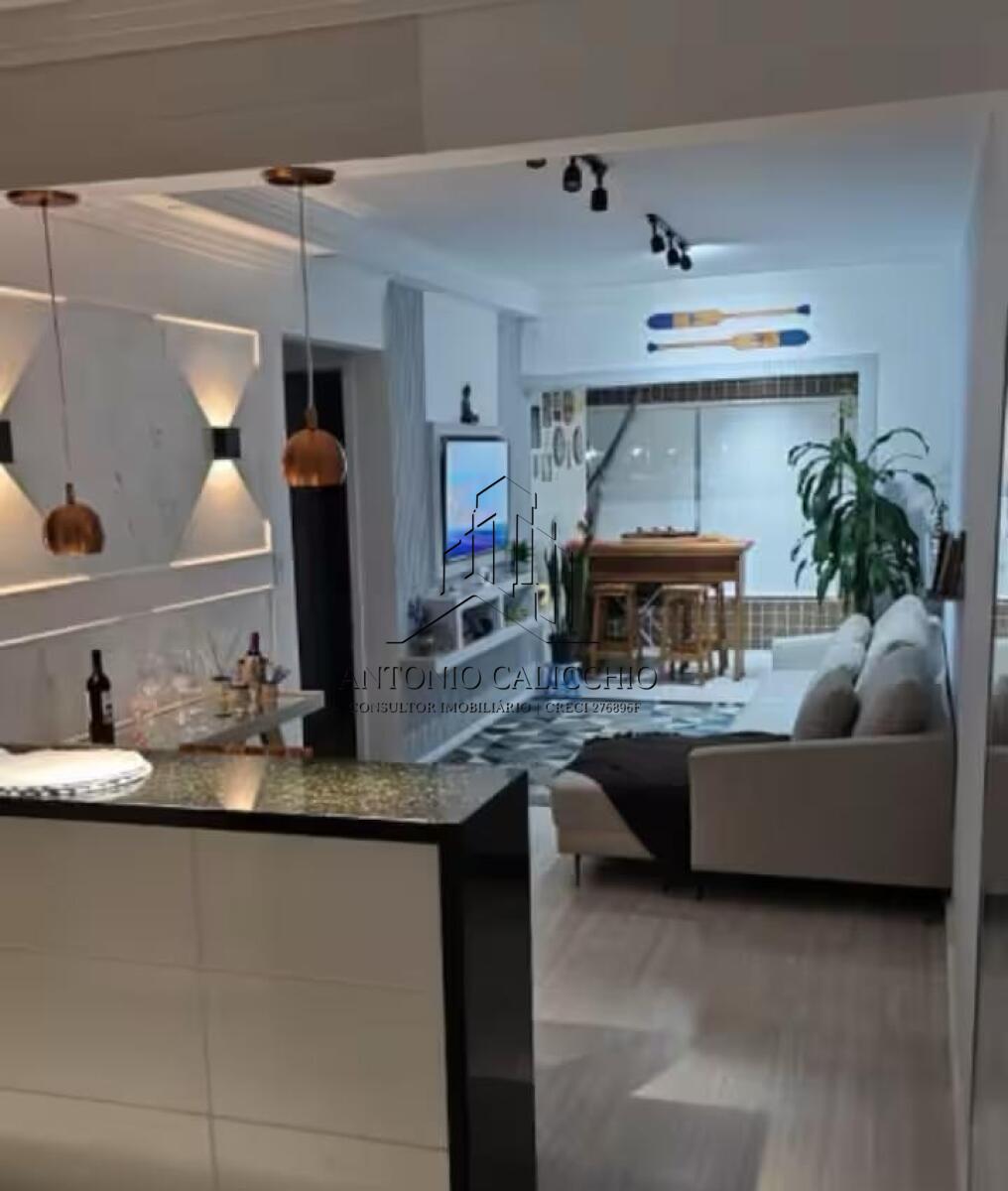 Apartamento com 2 quartos e 72 m² em Vila Guilhermina, Praia Grande