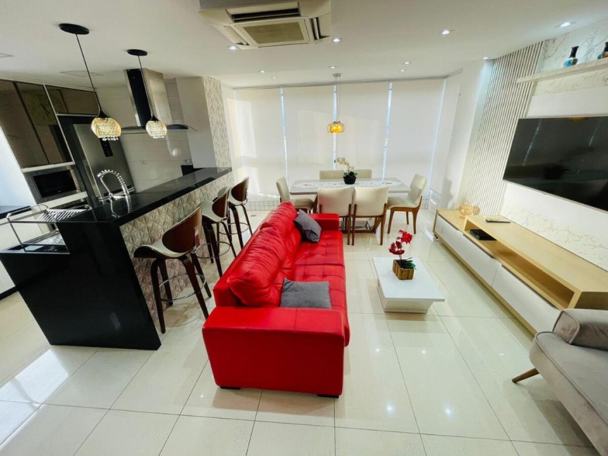 Apartamento com 3 quartos e 143 m² em Maracanã, Praia Grande