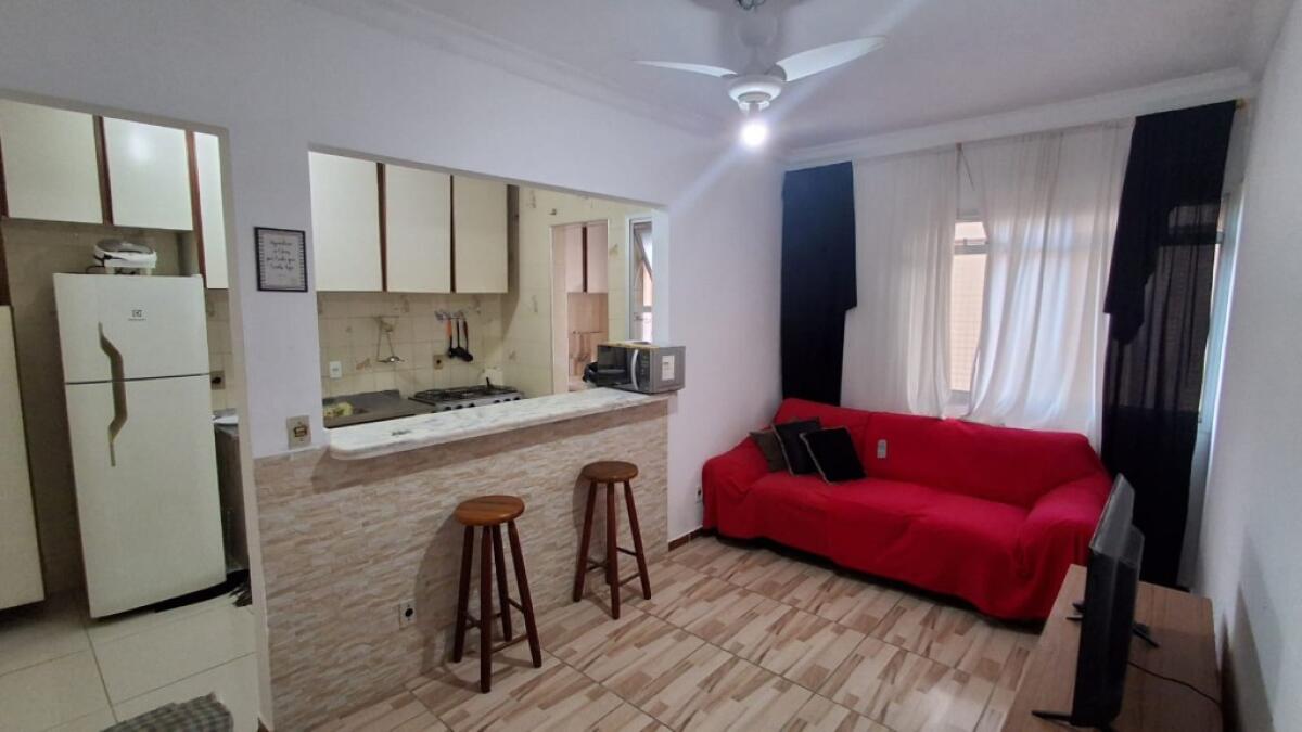 Apartamento com 1 quarto e 45 m² em Itaóca, Mongaguá